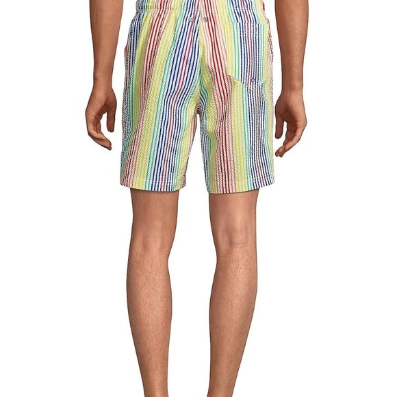 NWT Lands' End Men's Lined 7in Hybrid Swim Short Swim Trunks Size XXL $50 Y338 - Picture 3 of 5